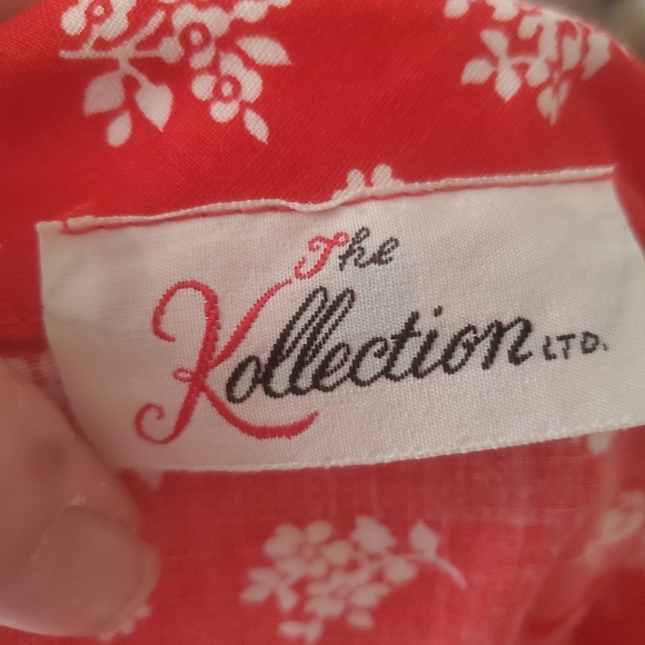 Vintage Deadstock Jonathan Logan The Kollection Red Flower Jacket and Skirt Set. - Picture 5 of 16